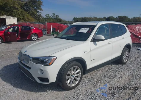 2017 BMW X3 Sdrive28I from USA, damaged, VIN 5UXWZ7C31H0X39595